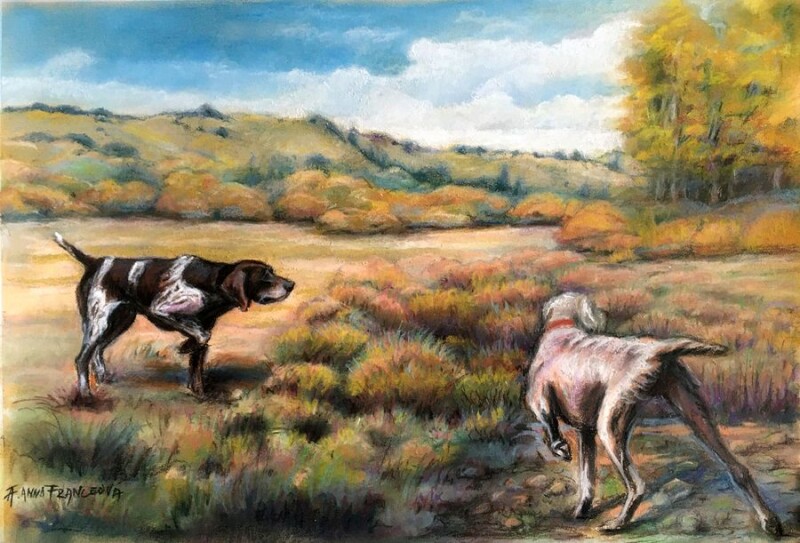 Pointing dogs